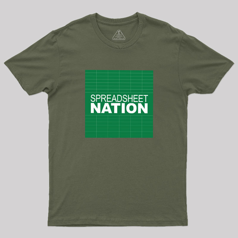 Spreadsheet Nation Geek T-Shirt