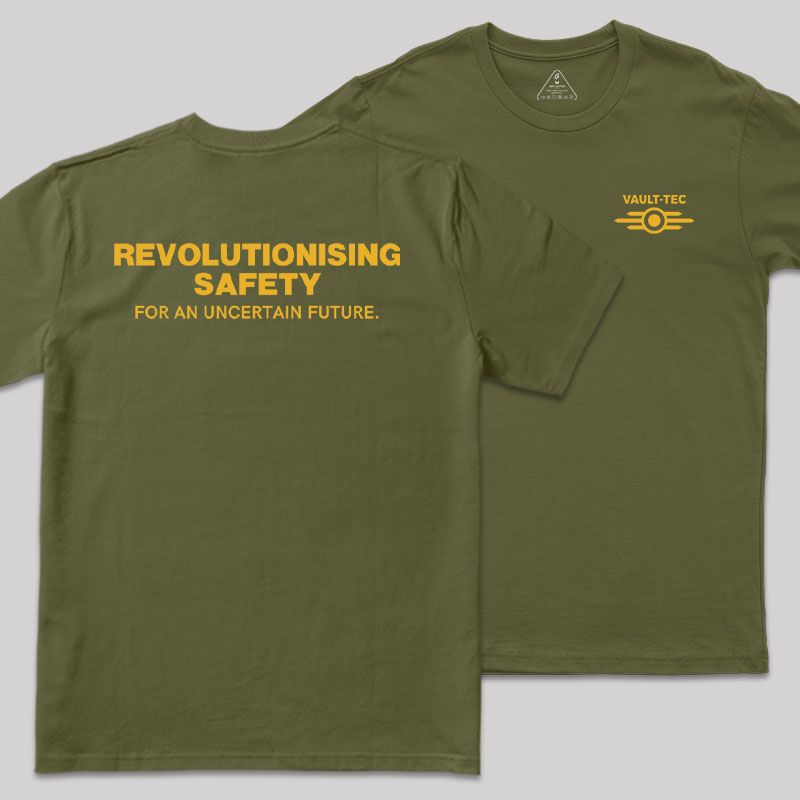 Vault Tec Front and Back Printed Geek T-Shirt
