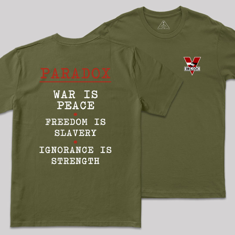 INGSOC Front and Back Printed Geek T-Shirt