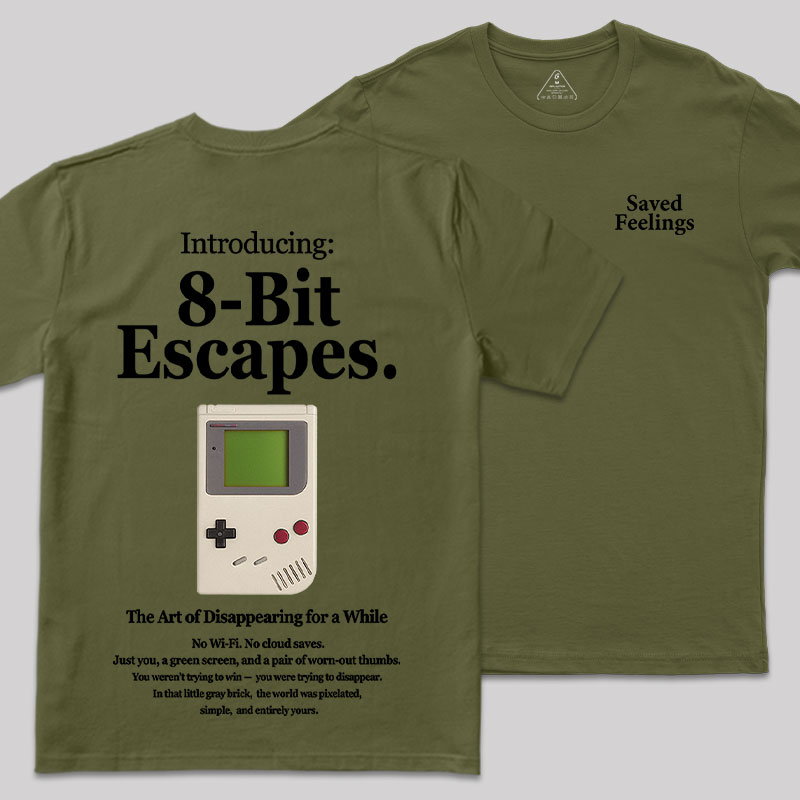 8-Bit Escapes Front and Back Printed Geek T-Shirt