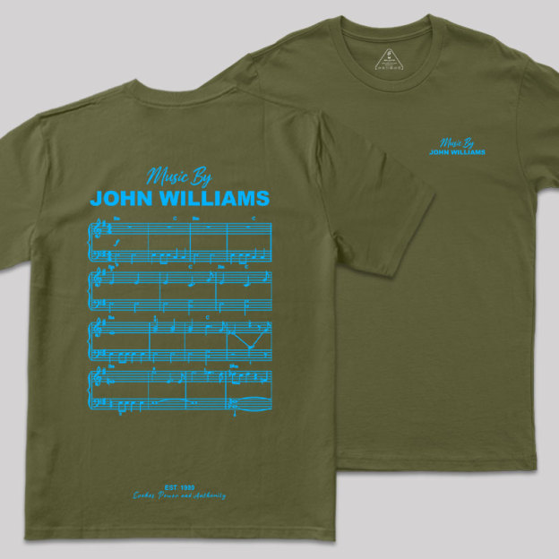 Music by John Williams Front and Back Printing Geek T-Shirt