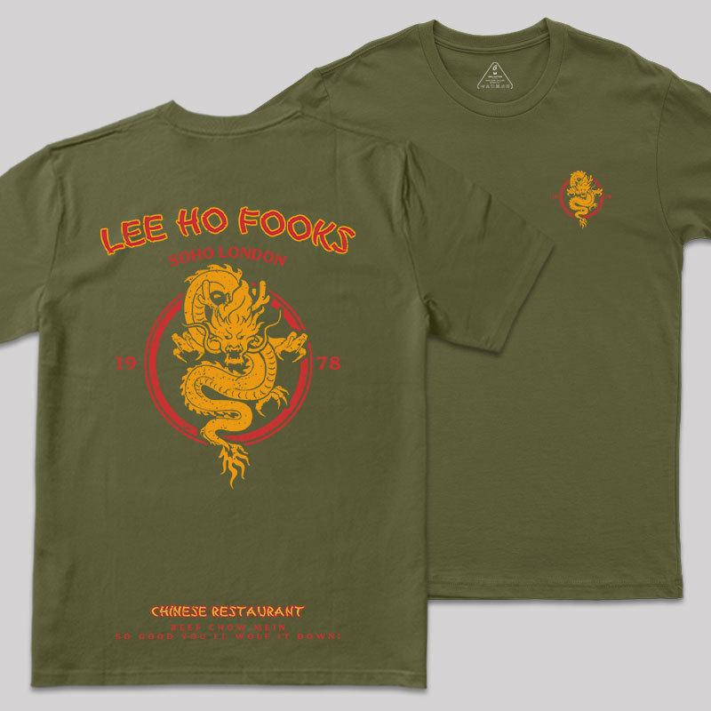 Lee Ho Fooks Vintage Front and Back Printing Geek T-Shirt