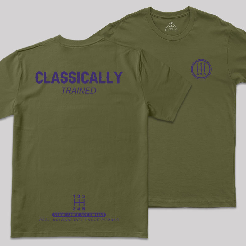 Classically Trained Front and Back Printing Geek T-Shirt