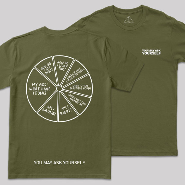 You May Ask Yourself Front and Back Printing Geek T-Shirt