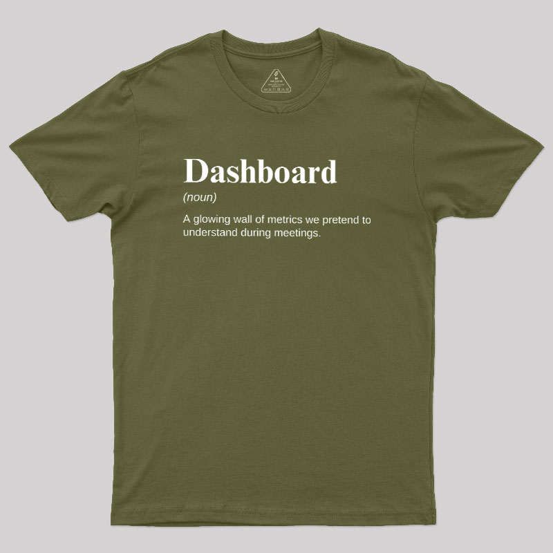 Dashboard Funny Data Analyst Geek T-Shirt