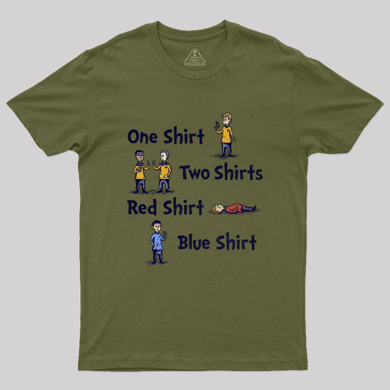 Red Shirt Blue Shirt Geek T-Shirt