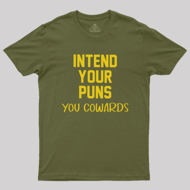 Intend your puns yellow Geek T-Shirt
