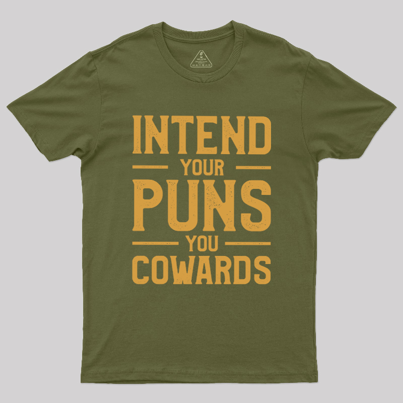 Intend your puns orange Geek T-Shirt