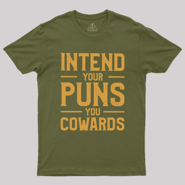 Intend your puns orange Geek T-Shirt