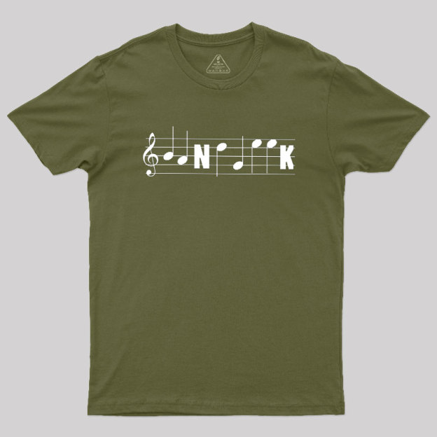 Funny Band Geek Marching Band Music Notes Staff Clef Tee Classic Geek T-Shirt