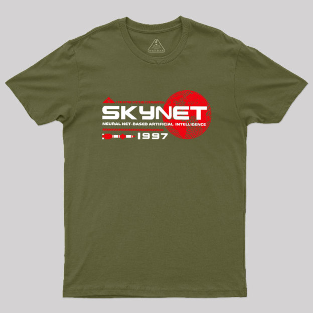 Skynet Globe Lts Worn Geek T-Shirt