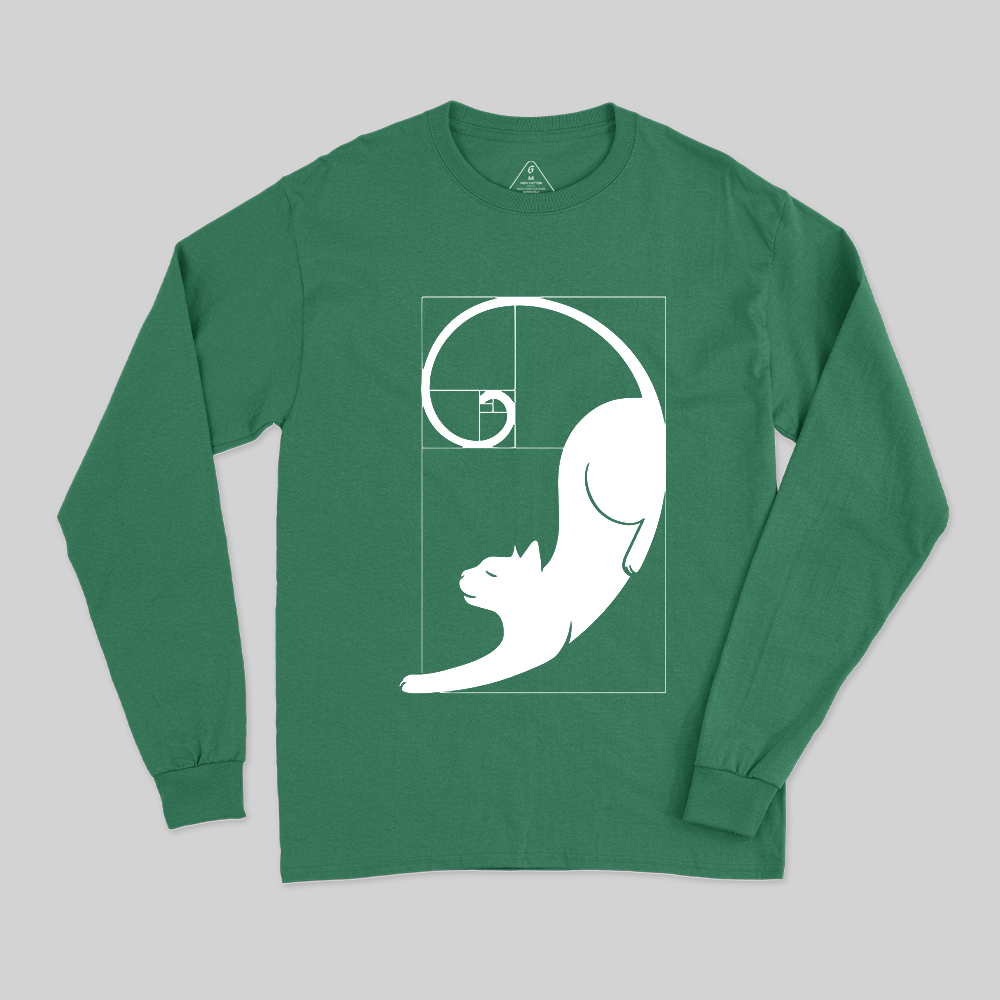 Fibonacci's Cat Long Sleeve T-Shirt
