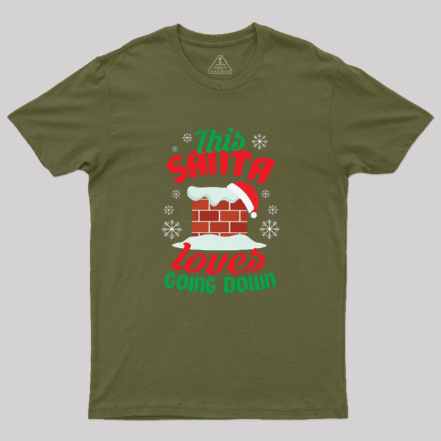 This Santa Loves Going Down Geek T-Shirt