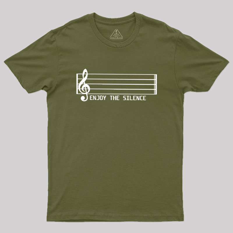 Enjoy The Silence Music Note Geek T-Shirt