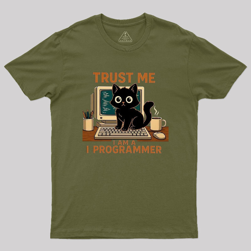 Programmer Cat Geek T-Shirt