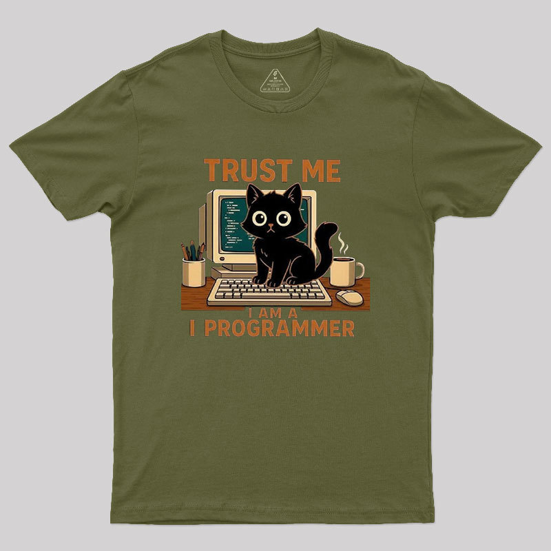 Programmer Cat Geek T-Shirt