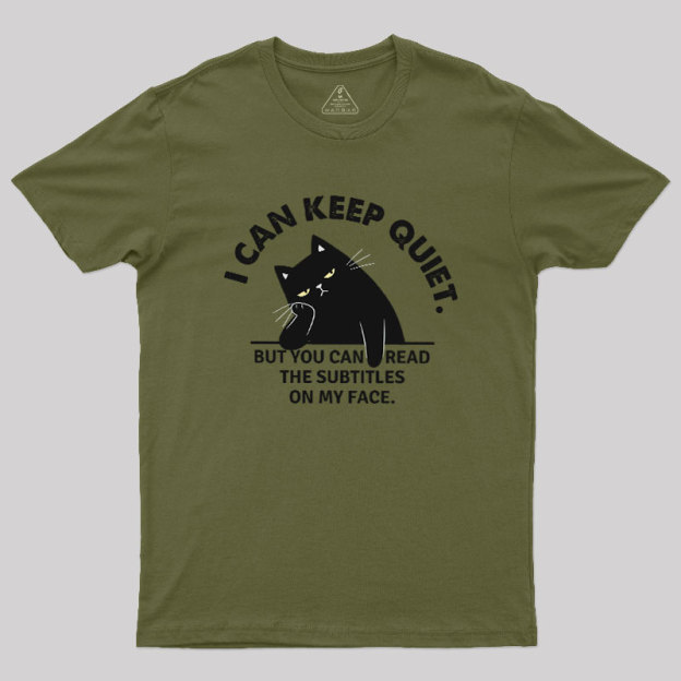 Subtitles on My Face Geek T-Shirt