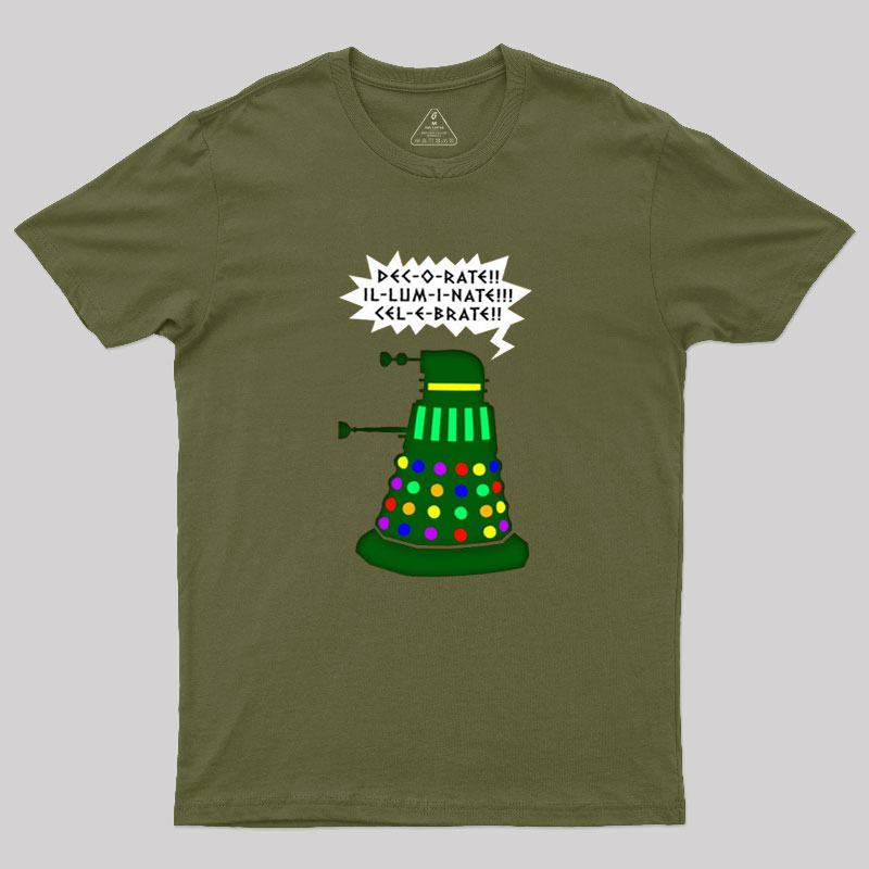 Holiday Dalek Geek T-Shirt