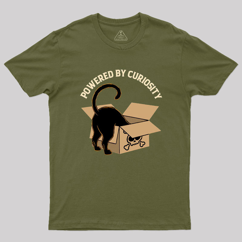 Powered By Curiosity Geek T-Shirt