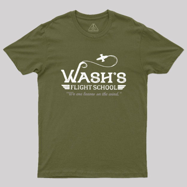 Wash's Flight School Geek T-Shirt