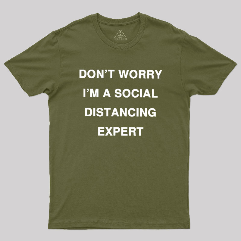 Social Distancing Expert Geek T-Shirt
