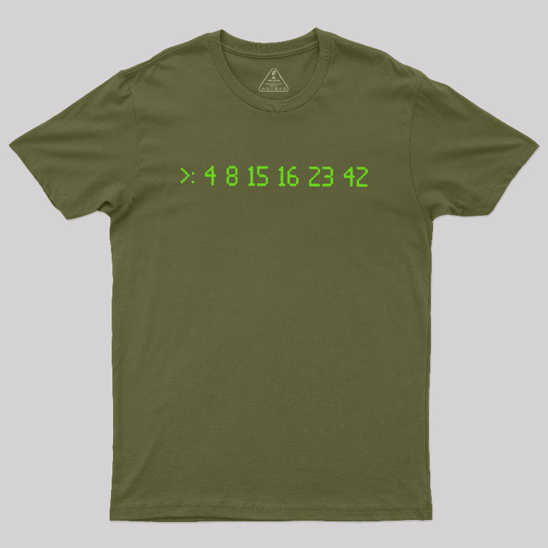 Lost Numbers Sci-fi Geek T-Shirt