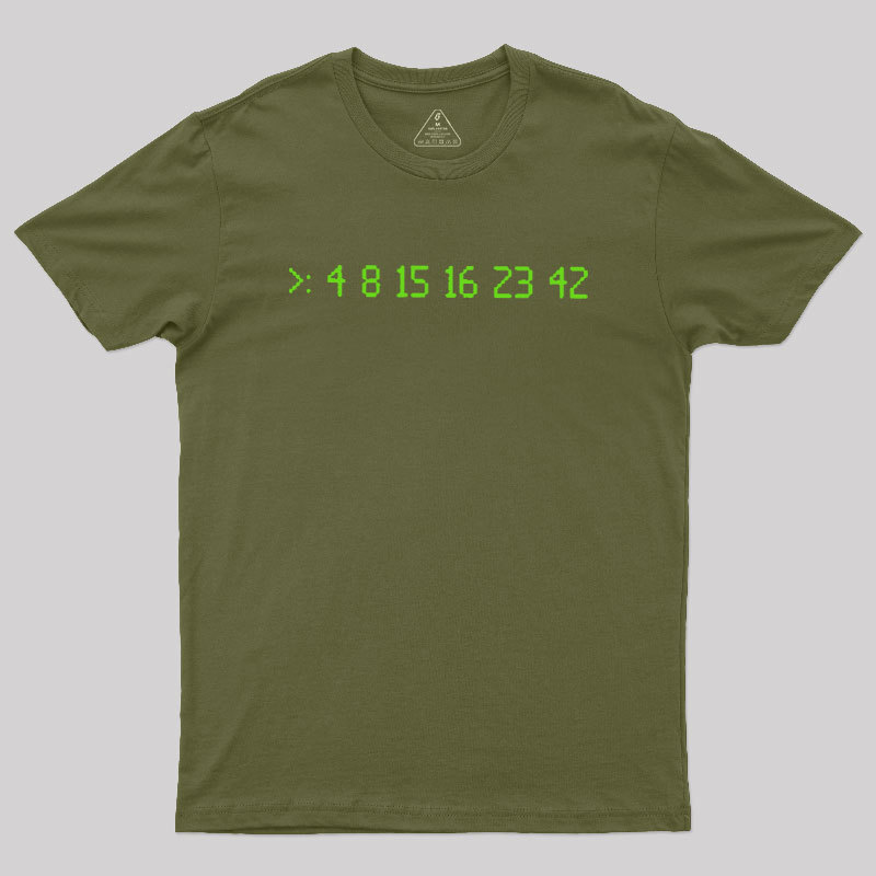 Lost Numbers Sci-fi Geek T-Shirt