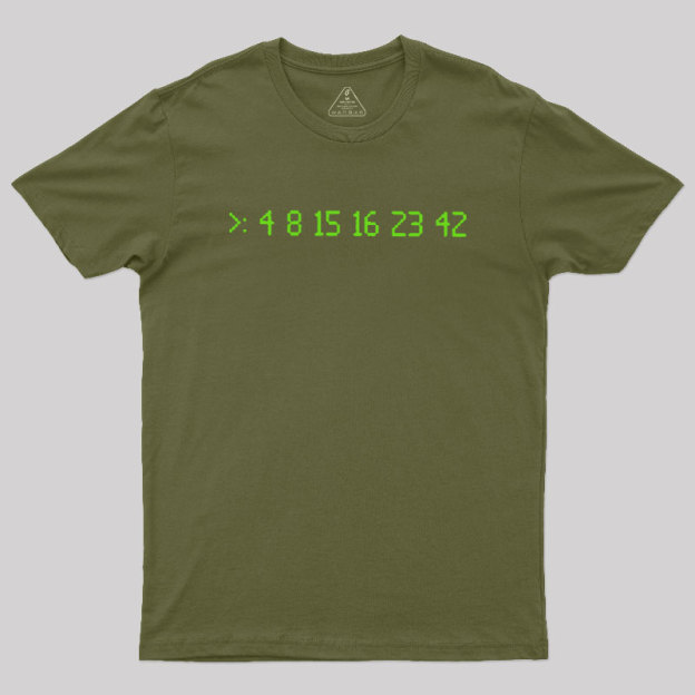 Lost Numbers Sci-fi Geek T-Shirt