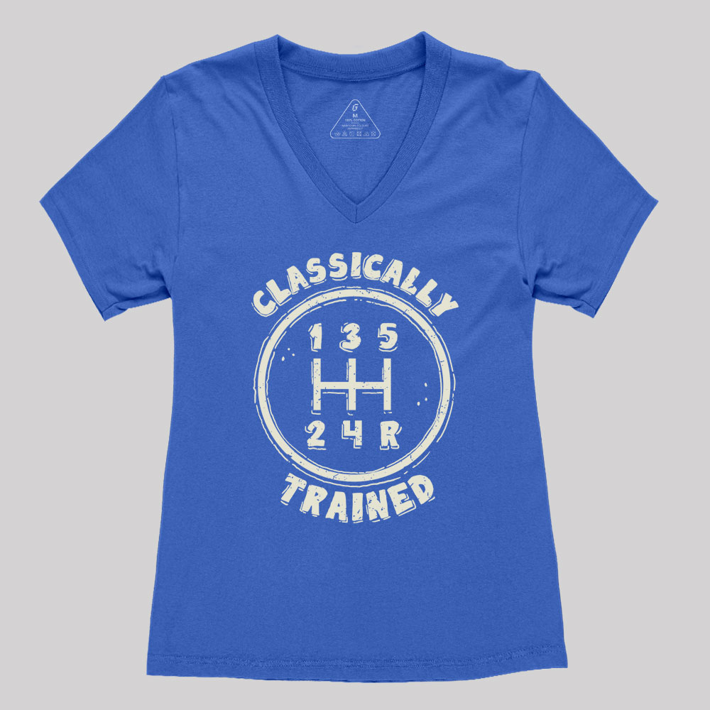 Classically Trained Geek Women's V-Neck T-shirt