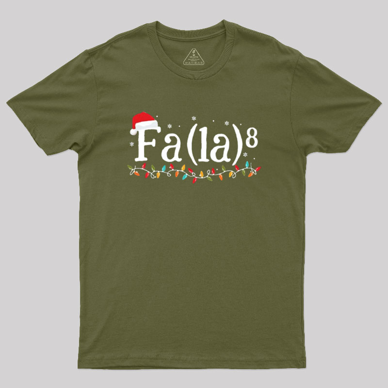 Math Nerd Christmas Fa la la la Geek T-Shirt
