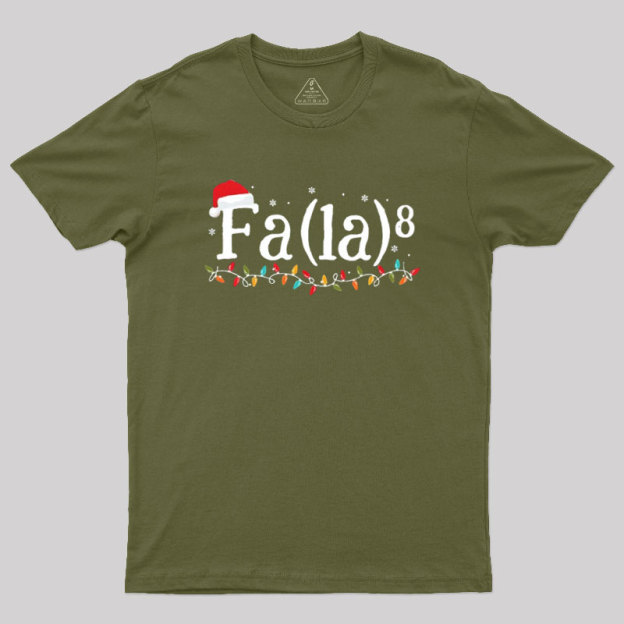 Math Nerd Christmas Fa la la la Geek T-Shirt