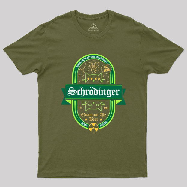 Schrodinger Quantum Ale Beer Geek T-Shirt