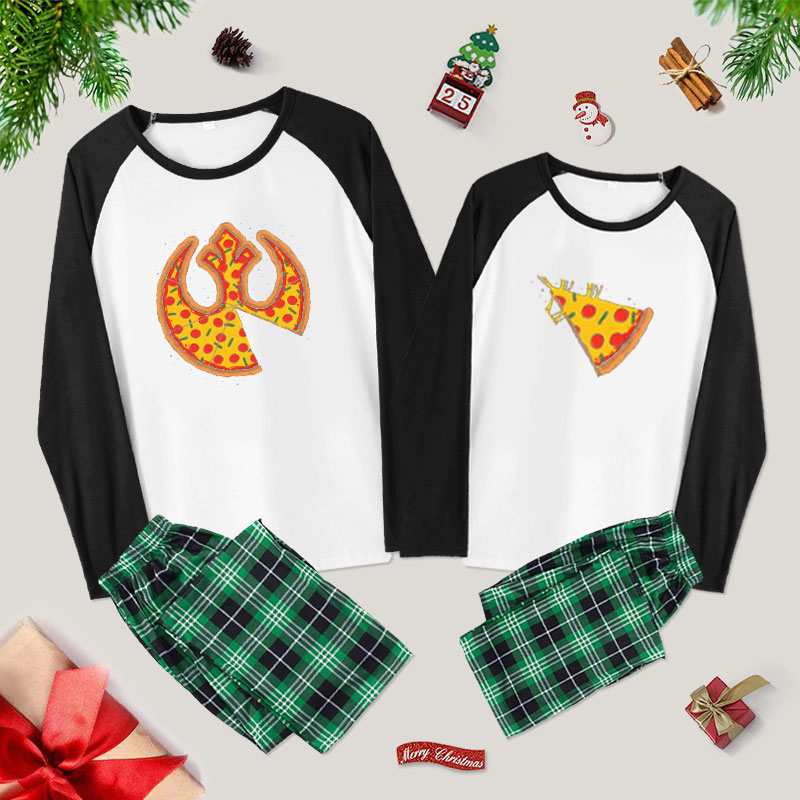 Pizza Sharing Couple Pajama Sets