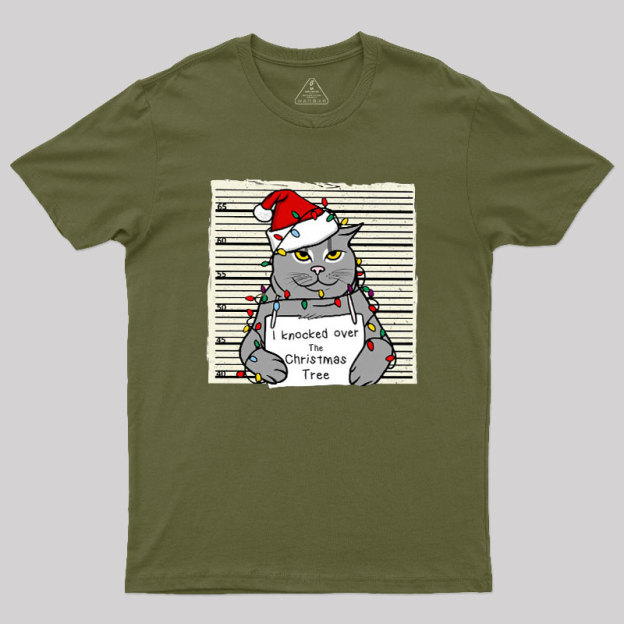 Christmas Cat Geek T-Shirt