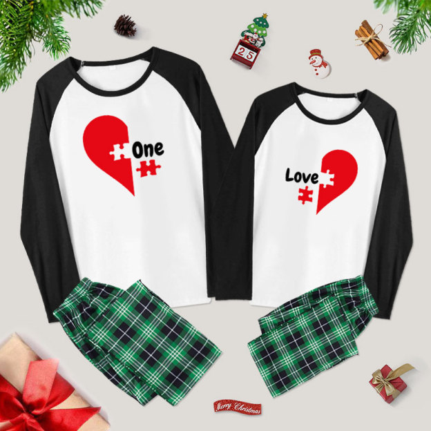 One Love Couple Pajama Sets
