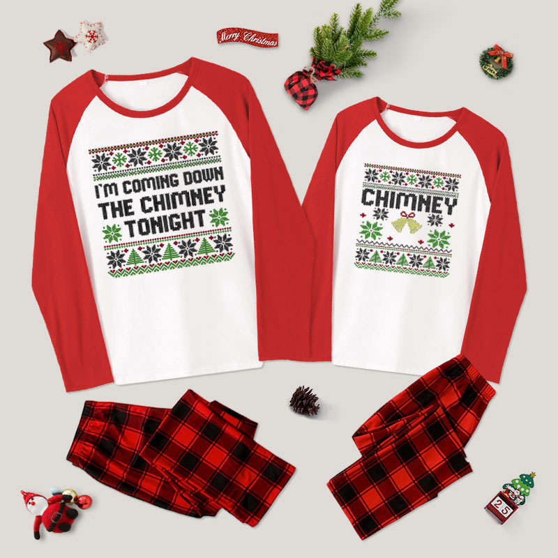 Chimney and I'm Coming Down The Chimney Tonight Couple Pajama Sets