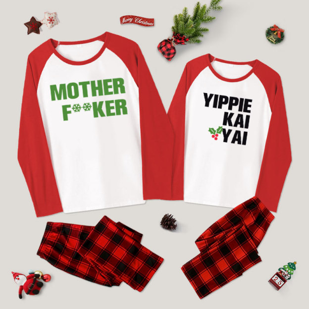 Yippie Kai-Yay Couple Pajama Sets