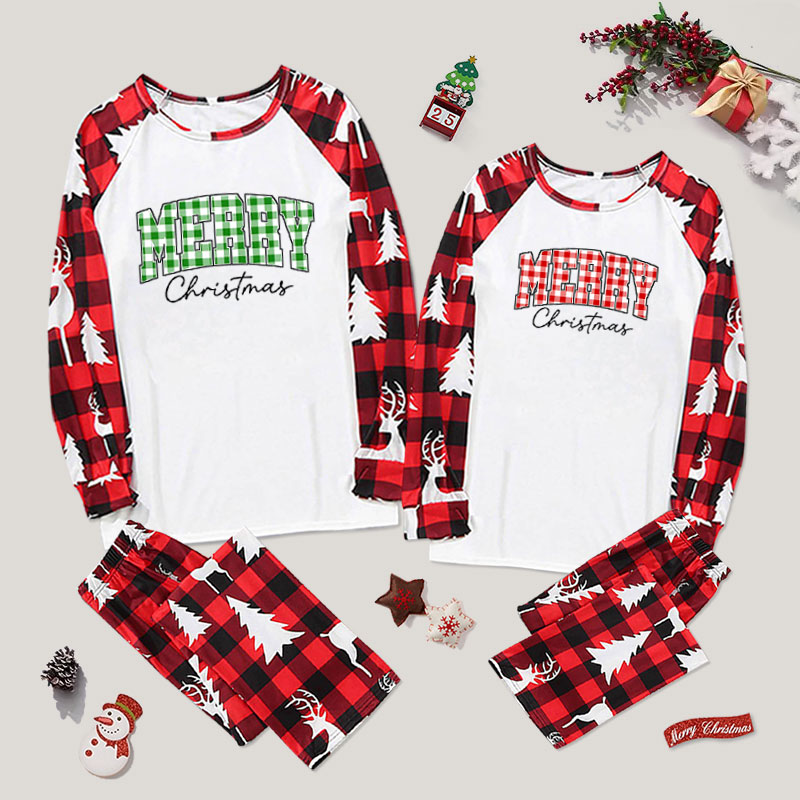 Matching Family Xmas Couple Pajama Sets