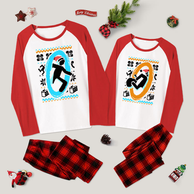 Santa Portal Couple Pajama Sets