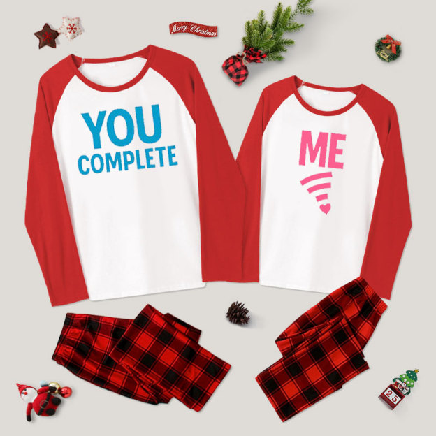 You Complete Me Couple Pajama Sets