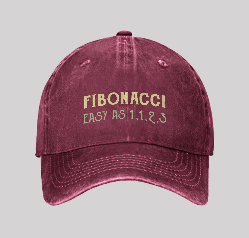 Easy As 1123 Geek Washed Vintage Baseball Cap