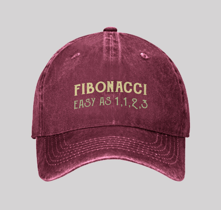 Easy As 1123 Geek Washed Vintage Baseball Cap