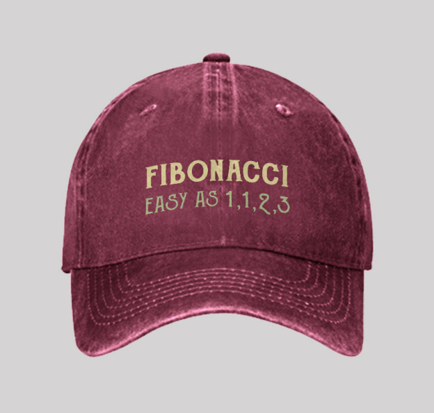 Easy As 1123 Geek Washed Vintage Baseball Cap