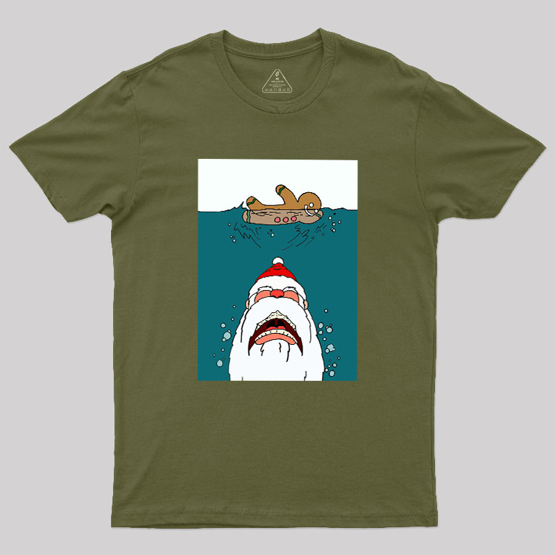 Santa Shark Geek T-Shirt