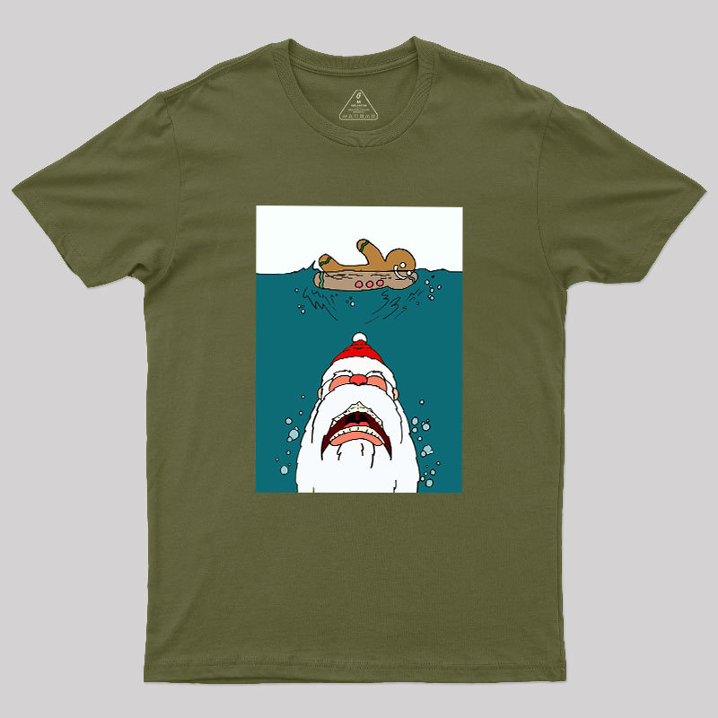 Santa Shark Geek T-Shirt