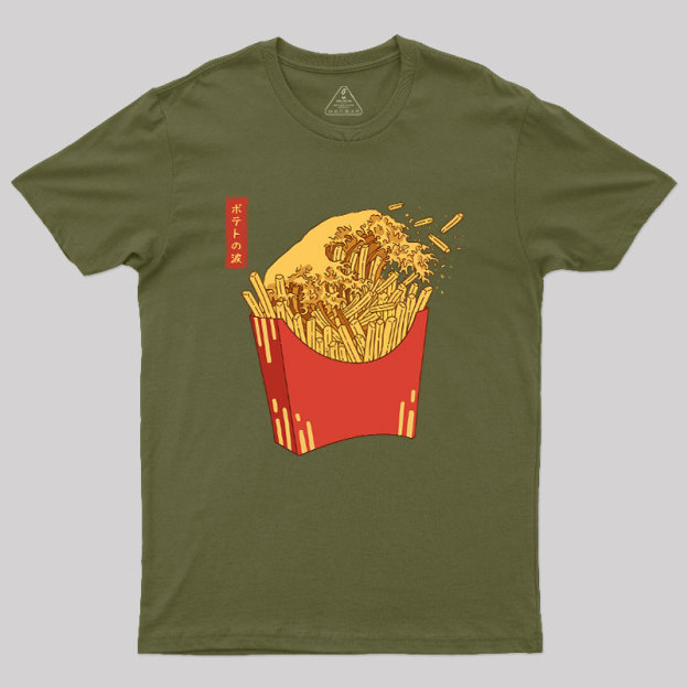 Fries Tsunami Geek T-Shirt