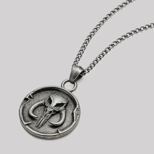 Mythic Skull Geek Sculptural Necklace