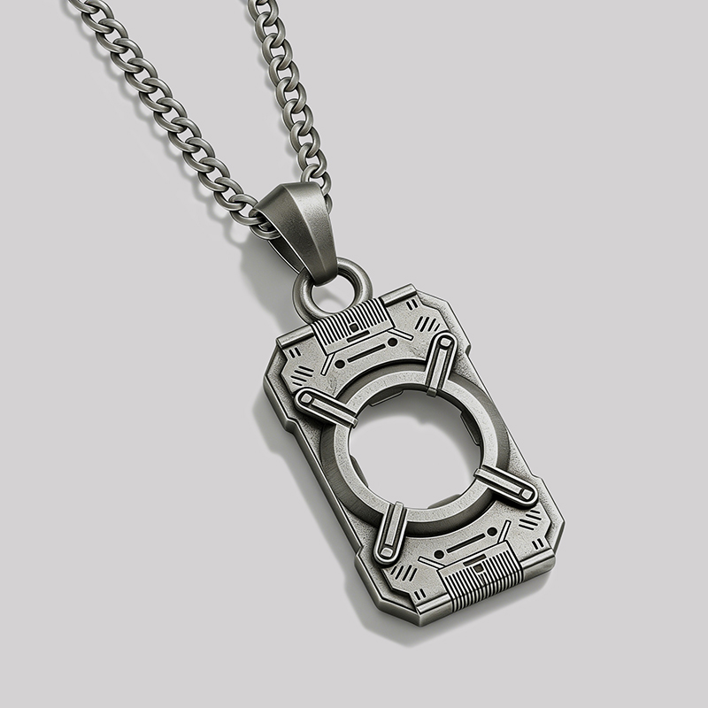 Spartan Core Geek Sculptural Necklace