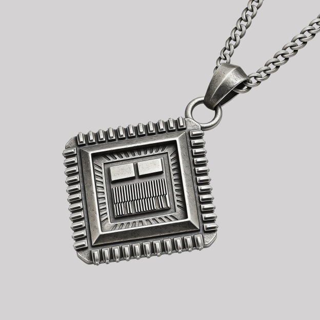 Silicon Core Geek Sculptural Necklace