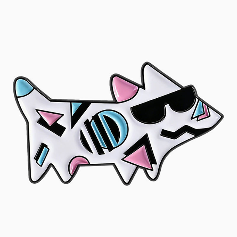Geometric Doodle Animals Pins